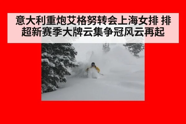 意大利重炮艾格努转会上海女排 排超新赛季大牌云集争冠风云再起